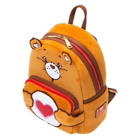 Loungefly Care Bears‎ Tenderheart Bear Plush Cosplay Light Up Glow Mini Backpack